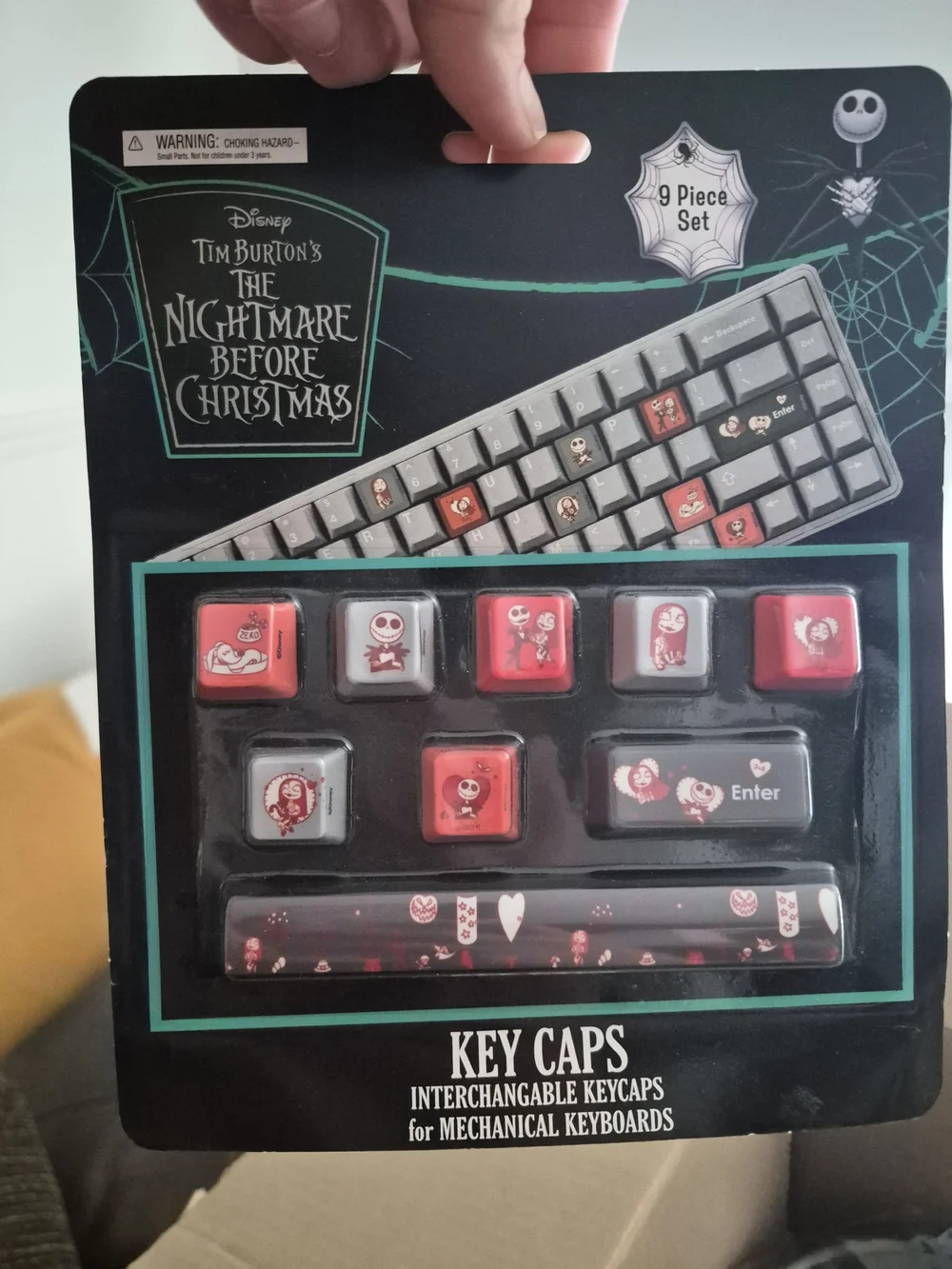 Disney The Nightmare Before Christmas Red & Gray Character Keycap Set